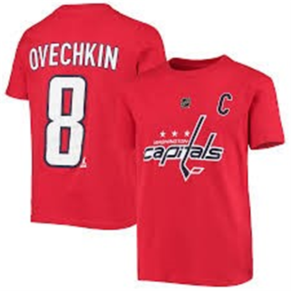 T-SHIRT NHL WASHINGTON RED OVECHKIN JR