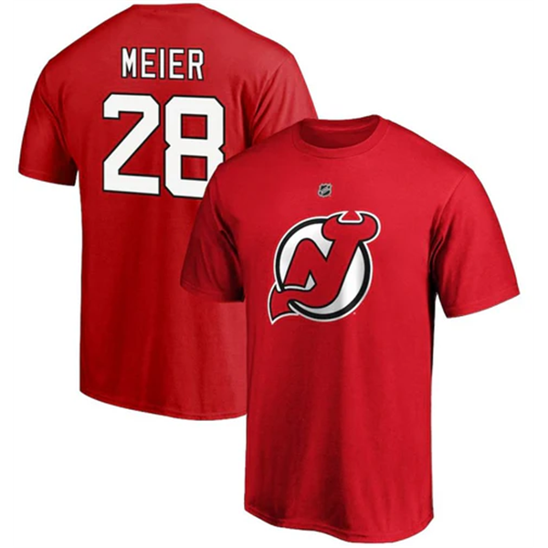 T-SHIRT NHL NEW JERSEY RED MEIER JR