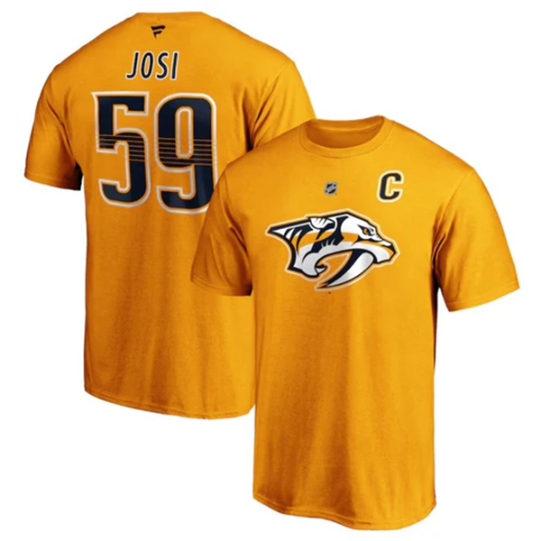 T-SHIRT NHL NASHVILLE JAUNE JOSI JR